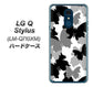 LG Q Stylus LM-Q710XM 高画質仕上げ 背面印刷 ハードケース【1336 夜の蝶】
