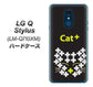 LG Q Stylus LM-Q710XM 高画質仕上げ 背面印刷 ハードケース【IA807  Cat＋】