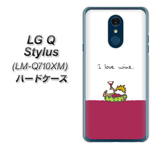 LG Q Stylus LM-Q710XM 高画質仕上げ 背面印刷 ハードケース【IA811  ワインの神様】