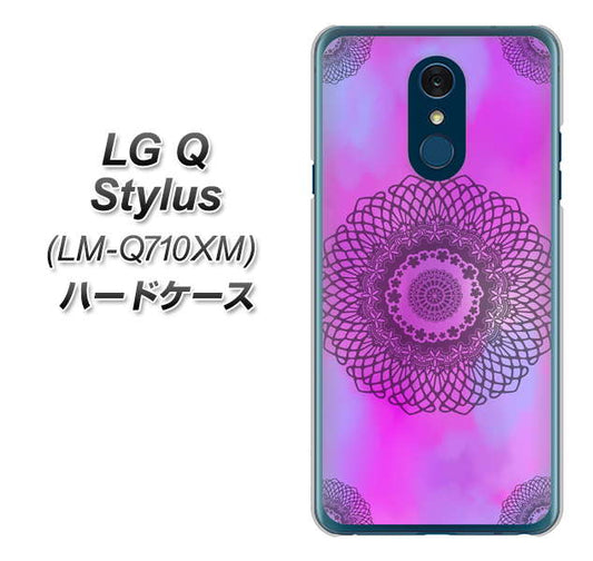 LG Q Stylus LM-Q710XM 高画質仕上げ 背面印刷 ハードケース【YJ344 レース】