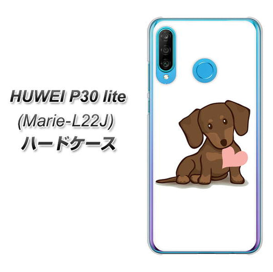 simフリー HUAWEI（ファーウェイ） P30 lite Marie-L22J 高画質仕上げ 背面印刷 ハードケース【394 I love ダックス】
