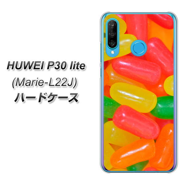 simフリー HUAWEI（ファーウェイ） P30 lite Marie-L22J 高画質仕上げ 背面印刷 ハードケース【449 ジェリービーンズ】