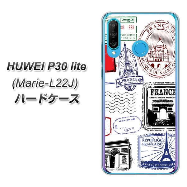 simフリー HUAWEI（ファーウェイ） P30 lite Marie-L22J 高画質仕上げ 背面印刷 ハードケース【592 ＦＲＡＮＣＥ】