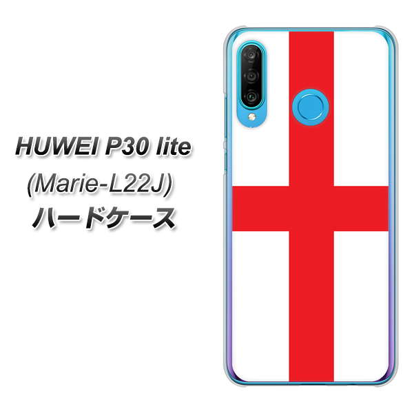 simフリー HUAWEI（ファーウェイ） P30 lite Marie-L22J 高画質仕上げ 背面印刷 ハードケース【677 イングランド】