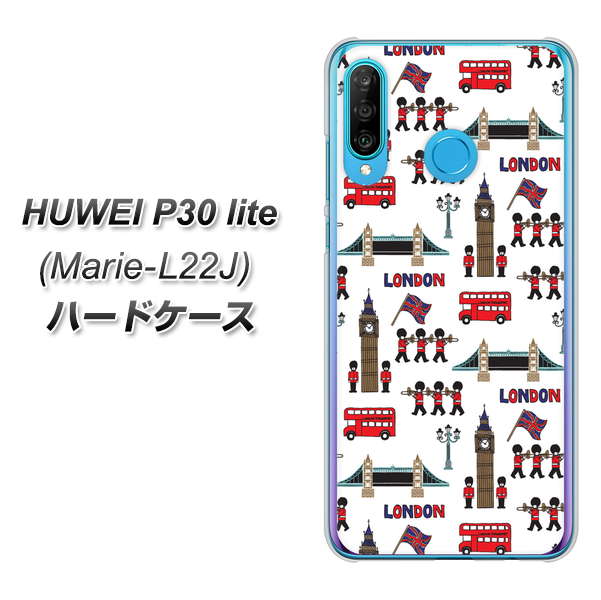 simフリー HUAWEI（ファーウェイ） P30 lite Marie-L22J 高画質仕上げ 背面印刷 ハードケース【EK811 ロンドンの街】