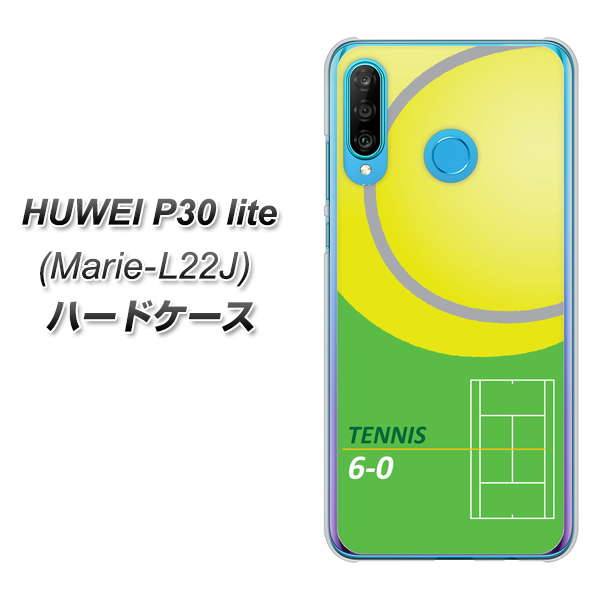 simフリー HUAWEI（ファーウェイ） P30 lite Marie-L22J 高画質仕上げ 背面印刷 ハードケース【IB920  TENNIS】