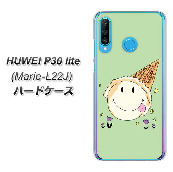 simフリー HUAWEI（ファーウェイ） P30 lite Marie-L22J 高画質仕上げ 背面印刷 ハードケース【MA902 アイスクリーム】