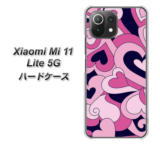 Xiaomi（シャオミ）Mi 11 Lite 5G 高画質仕上げ 背面印刷 ハードケース【223 ハートの調べ】