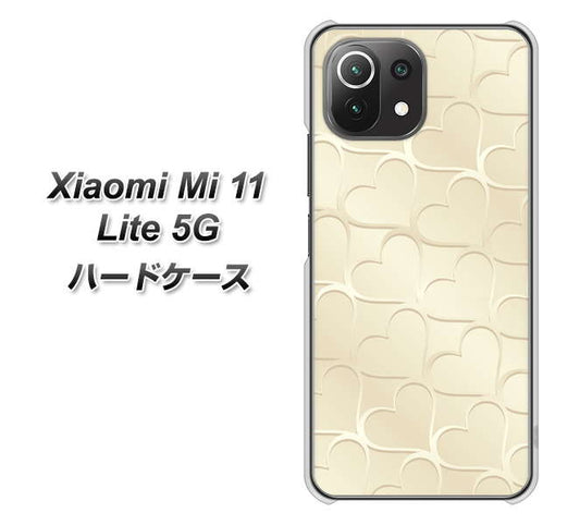 Xiaomi（シャオミ）Mi 11 Lite 5G 高画質仕上げ 背面印刷 ハードケース【630 かくれハート】