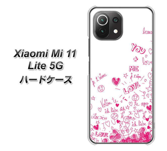 Xiaomi（シャオミ）Mi 11 Lite 5G 高画質仕上げ 背面印刷 ハードケース【631 恋の落書き】