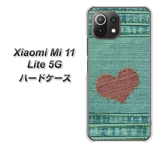 Xiaomi（シャオミ）Mi 11 Lite 5G 高画質仕上げ 背面印刷 ハードケース【1142 デニムとハート】