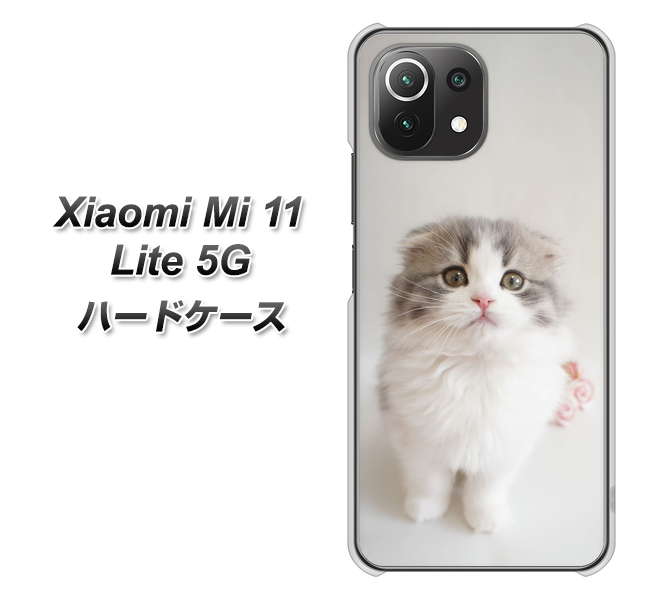 Xiaomi（シャオミ）Mi 11 Lite 5G 高画質仕上げ 背面印刷 ハードケース【VA803 まっていますネコ】