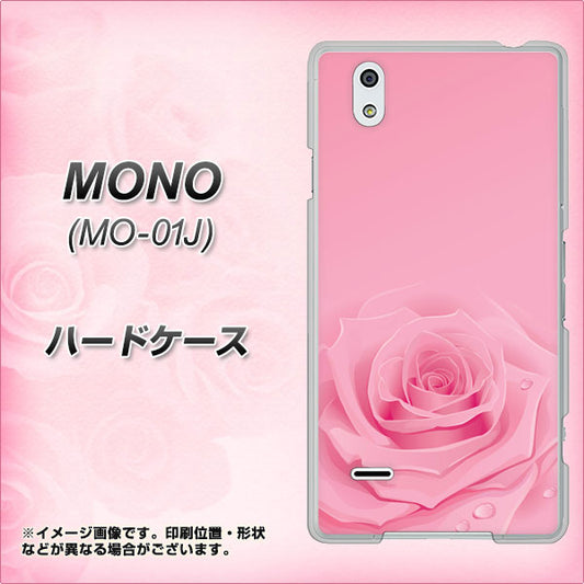 docomo MONO MO-01J 高画質仕上げ 背面印刷 ハードケース【401 ピンクのバラ】
