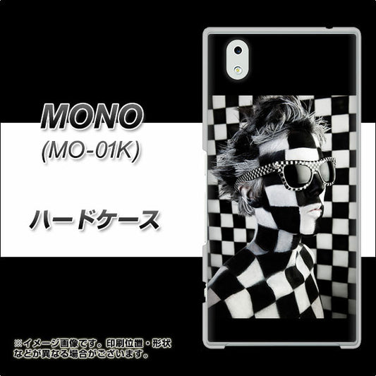 docomo MONO MO-01K 高画質仕上げ 背面印刷 ハードケース【357 bk&wh】