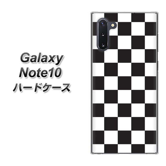 ギャラクシー Note10 高画質仕上げ 背面印刷 ハードケース【151 フラッグチェック】