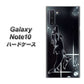 ギャラクシー Note10 高画質仕上げ 背面印刷 ハードケース【158 ブラックドルフィン】