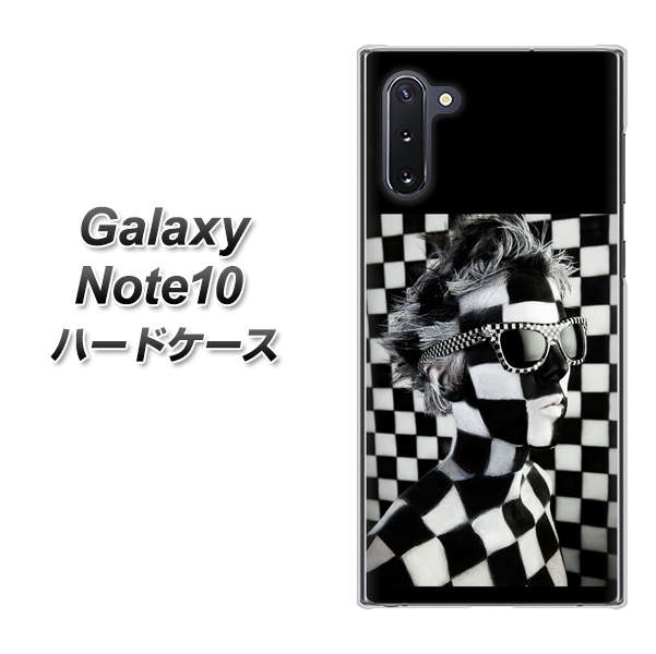 ギャラクシー Note10 高画質仕上げ 背面印刷 ハードケース【357 bk&wh】