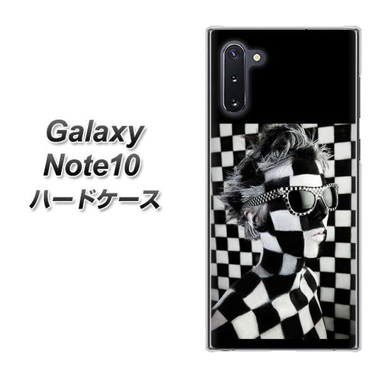ギャラクシー Note10 高画質仕上げ 背面印刷 ハードケース【357 bk&wh】