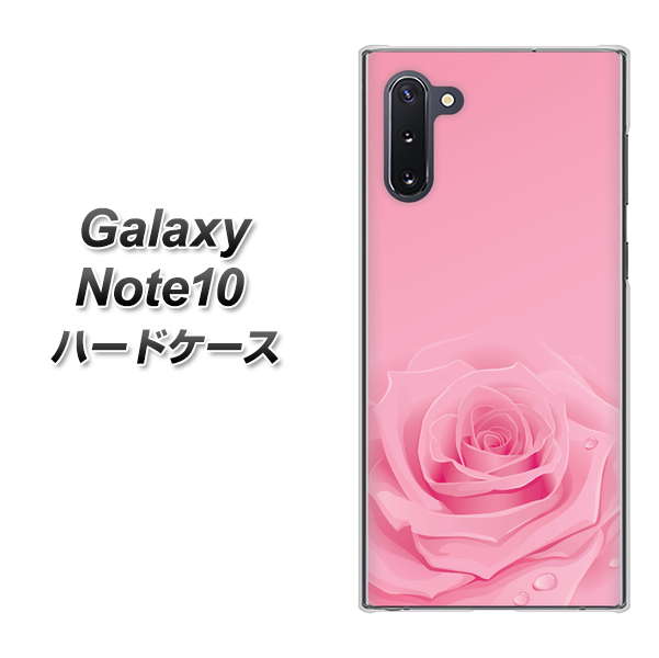 ギャラクシー Note10 高画質仕上げ 背面印刷 ハードケース【401 ピンクのバラ】