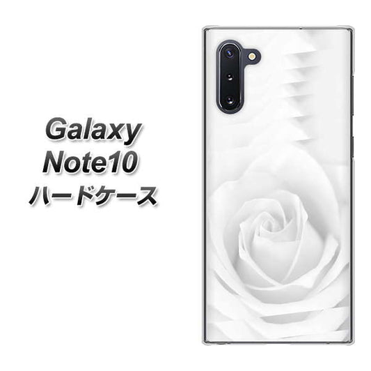 ギャラクシー Note10 高画質仕上げ 背面印刷 ハードケース【402 ホワイトＲｏｓｅ】