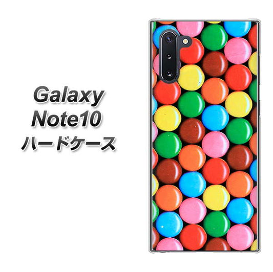 ギャラクシー Note10 高画質仕上げ 背面印刷 ハードケース【448 マーブルチョコ】