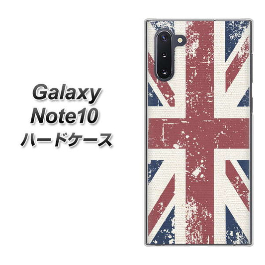 ギャラクシー Note10 高画質仕上げ 背面印刷 ハードケース【506 ユニオンジャック ビンテージ】