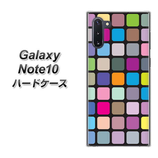 ギャラクシー Note10 高画質仕上げ 背面印刷 ハードケース【509 カラースクエア】