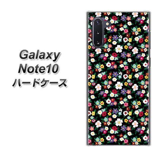 ギャラクシー Note10 高画質仕上げ 背面印刷 ハードケース【778 マイクロリバティプリントBK】