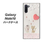 ギャラクシー Note10 高画質仕上げ 背面印刷 ハードケース【1104 クラフト写真ネコ（ハートM）】