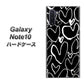 ギャラクシー Note10 高画質仕上げ 背面印刷 ハードケース【1124 ハート BK＆WH】