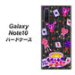 ギャラクシー Note10 高画質仕上げ 背面印刷 ハードケース【AG818 トランプティー（黒）】