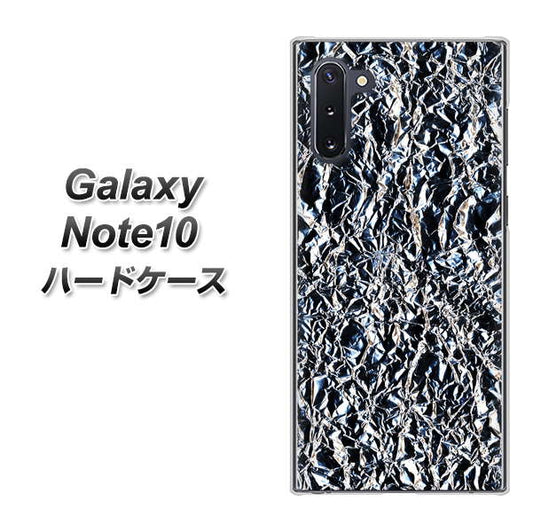ギャラクシー Note10 高画質仕上げ 背面印刷 ハードケース【EK835  スタイリッシュアルミシルバー】
