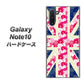 ギャラクシー Note10 高画質仕上げ 背面印刷 ハードケース【EK894 ユニオンジャックフラワー】