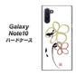 ギャラクシー Note10 高画質仕上げ 背面印刷 ハードケース【OE800 flower】