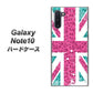 ギャラクシー Note10 高画質仕上げ 背面印刷 ハードケース【SC807 ユニオンジャック ピンクヒョウ柄】
