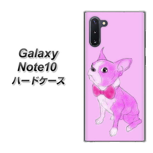 ギャラクシー Note10 高画質仕上げ 背面印刷 ハードケース【YD852 ボストンテリア03】