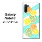 ギャラクシー Note10 高画質仕上げ 背面印刷 ハードケース【YJ183 オレンジライム】