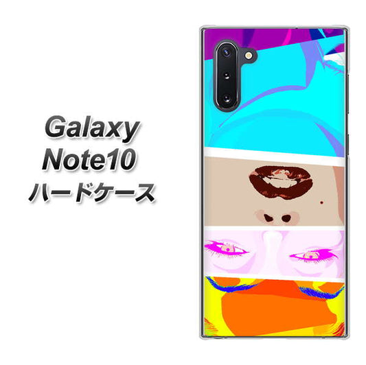 ギャラクシー Note10 高画質仕上げ 背面印刷 ハードケース【YJ211 マリリンモンローデザイン（D）】