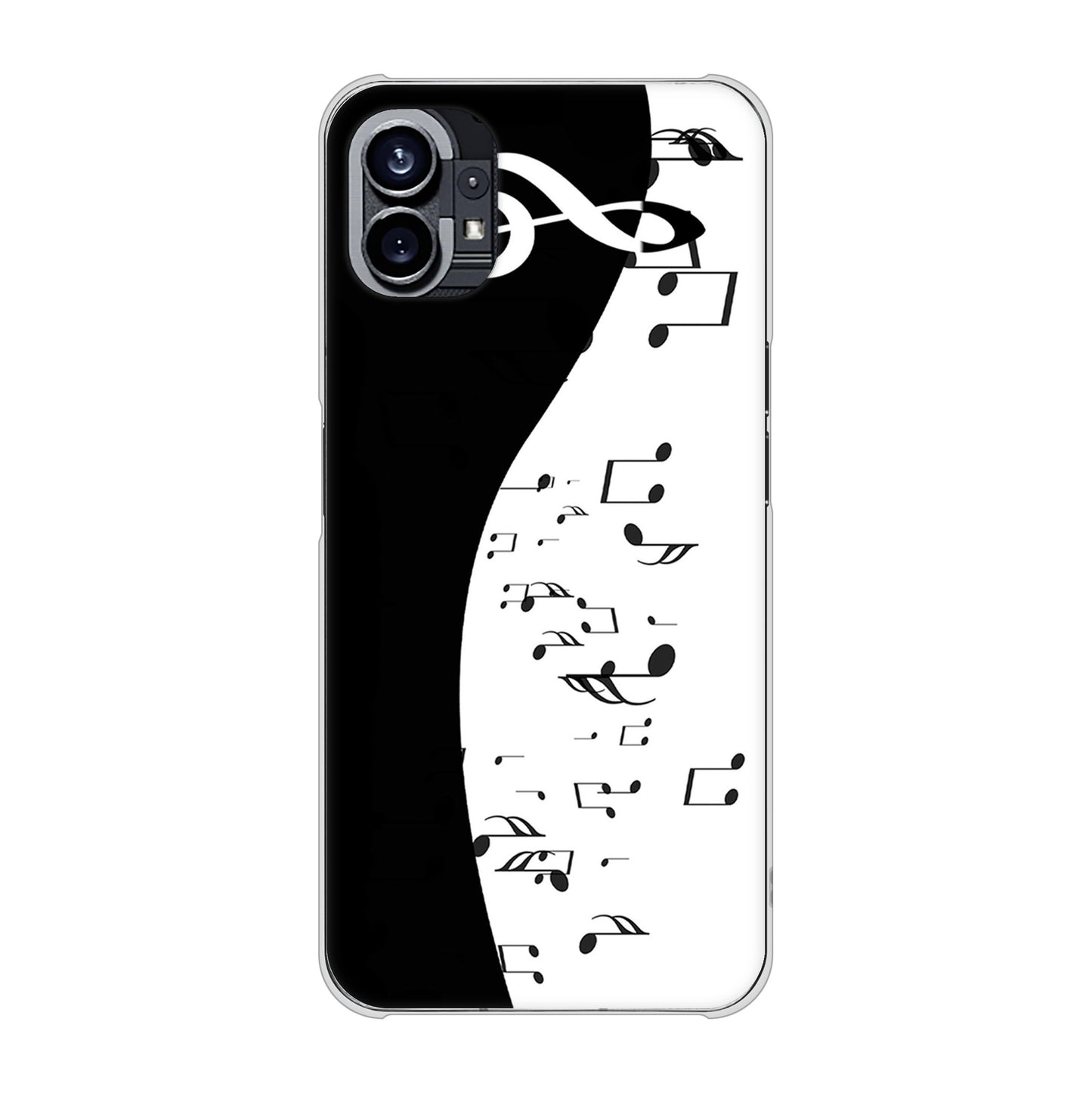 Nothing Phone(1) 高画質仕上げ 背面印刷 ハードケース【114 モノトーンのリズム】