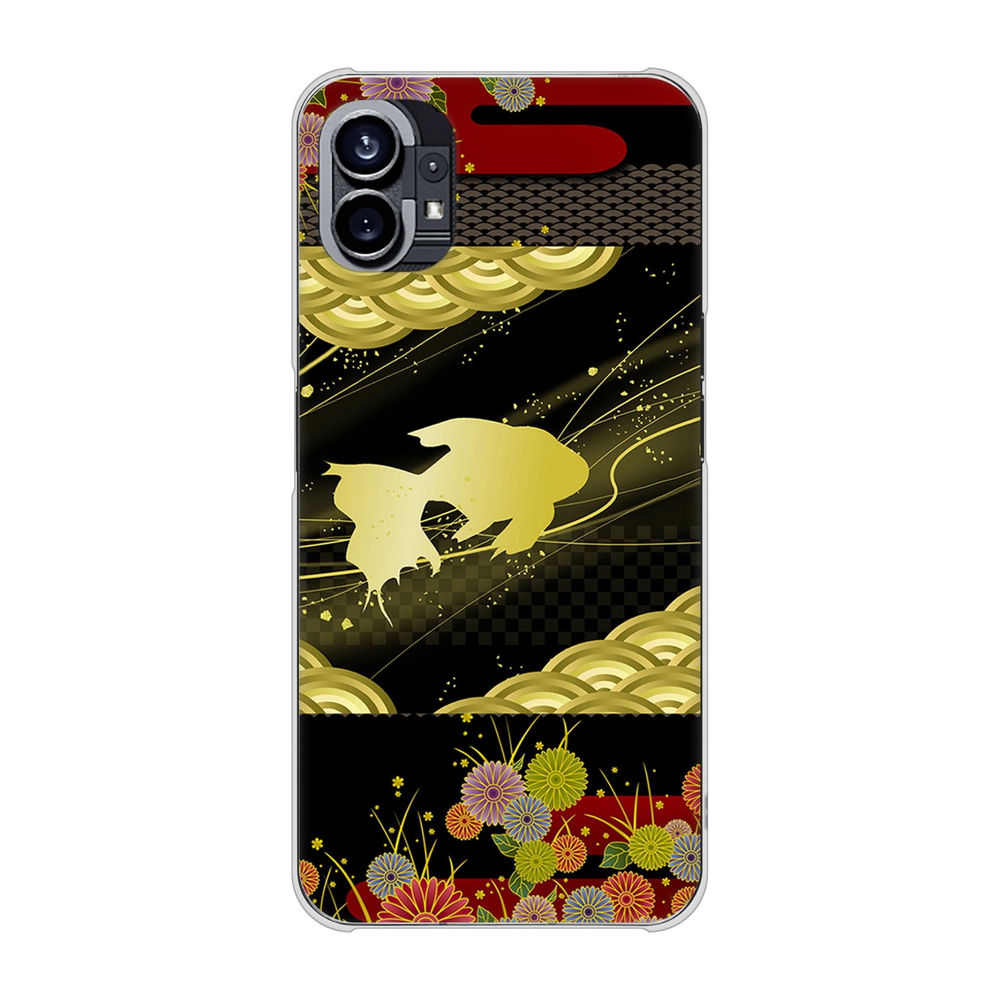 Nothing Phone(1) 高画質仕上げ 背面印刷 ハードケース【174 天の川の金魚】