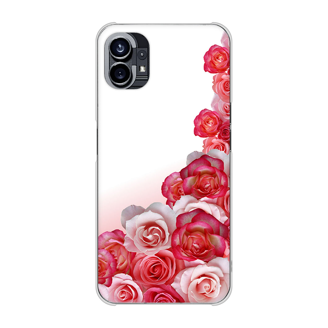 Nothing Phone(1) 高画質仕上げ 背面印刷 ハードケース【299 薔薇の壁】