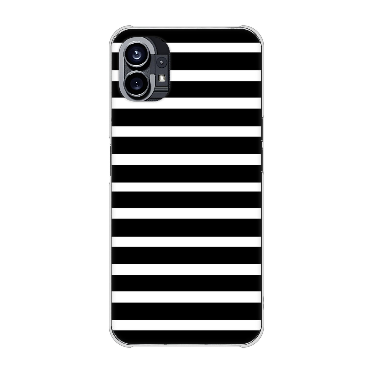 Nothing Phone(1) 高画質仕上げ 背面印刷 ハードケース【330 サイドボーダーブラック】