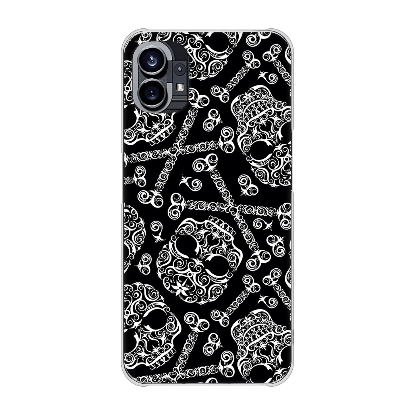 Nothing Phone(1) 高画質仕上げ 背面印刷 ハードケース【363 ドクロの刺青】