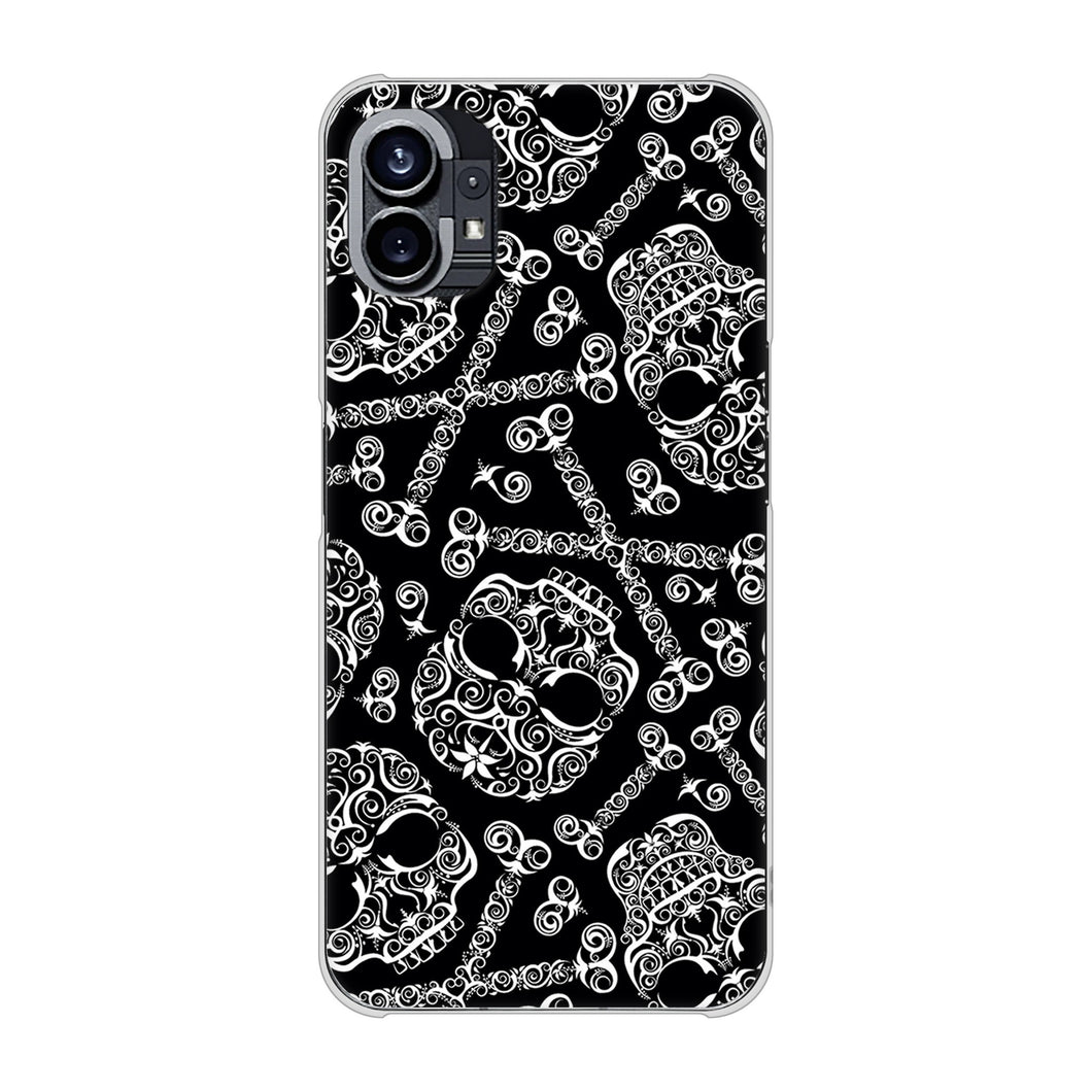 Nothing Phone(1) 高画質仕上げ 背面印刷 ハードケース【363 ドクロの刺青】