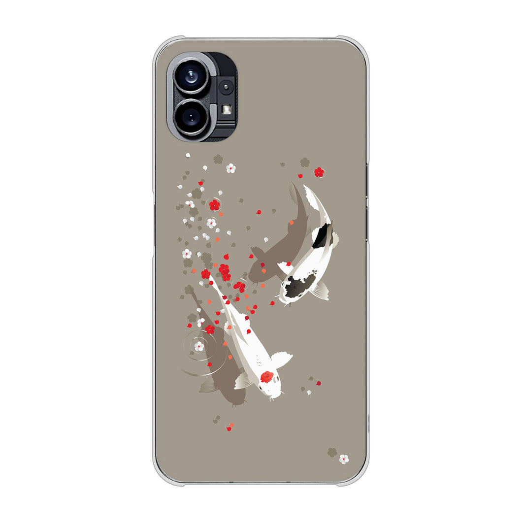 Nothing Phone(1) 高画質仕上げ 背面印刷 ハードケース【367 よりそう鯉】