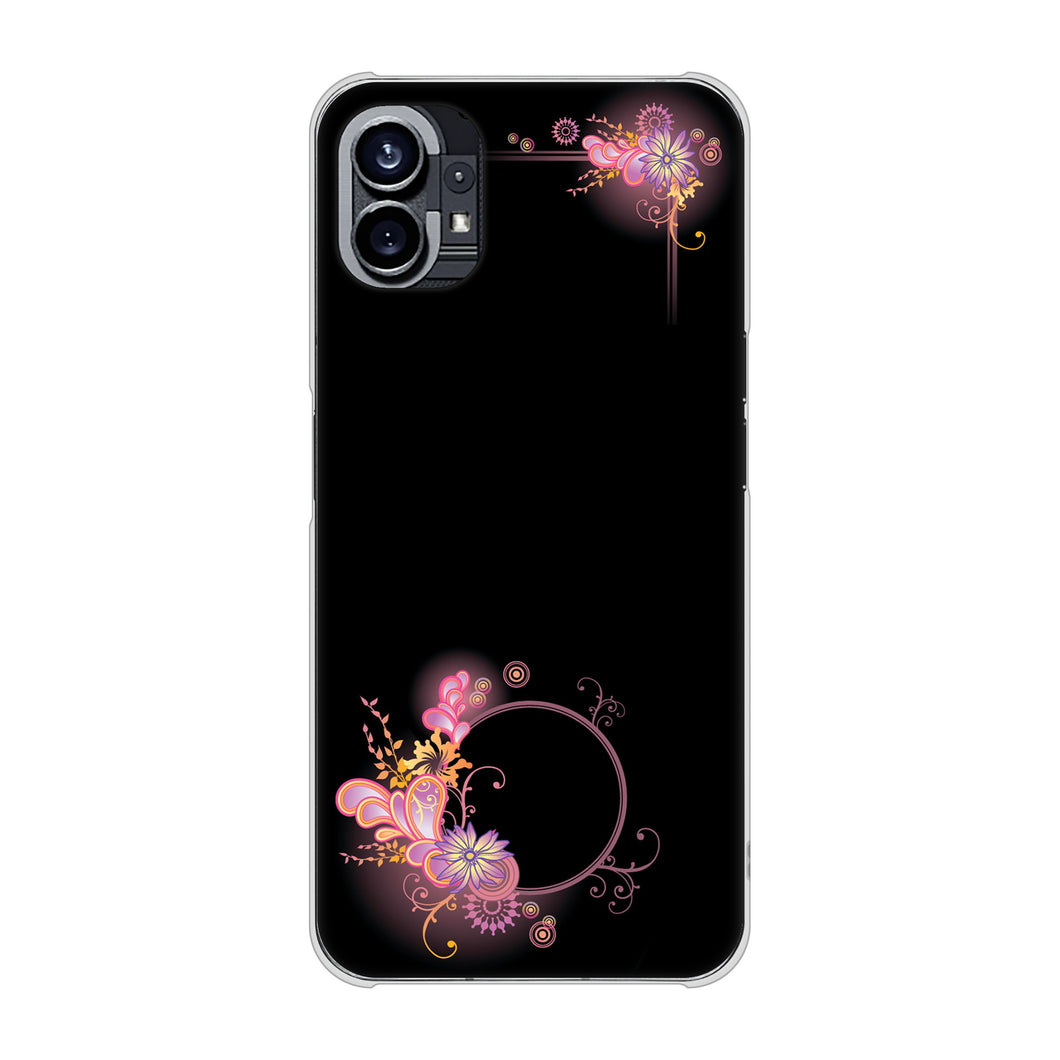 Nothing Phone(1) 高画質仕上げ 背面印刷 ハードケース【437 華のフレーム】
