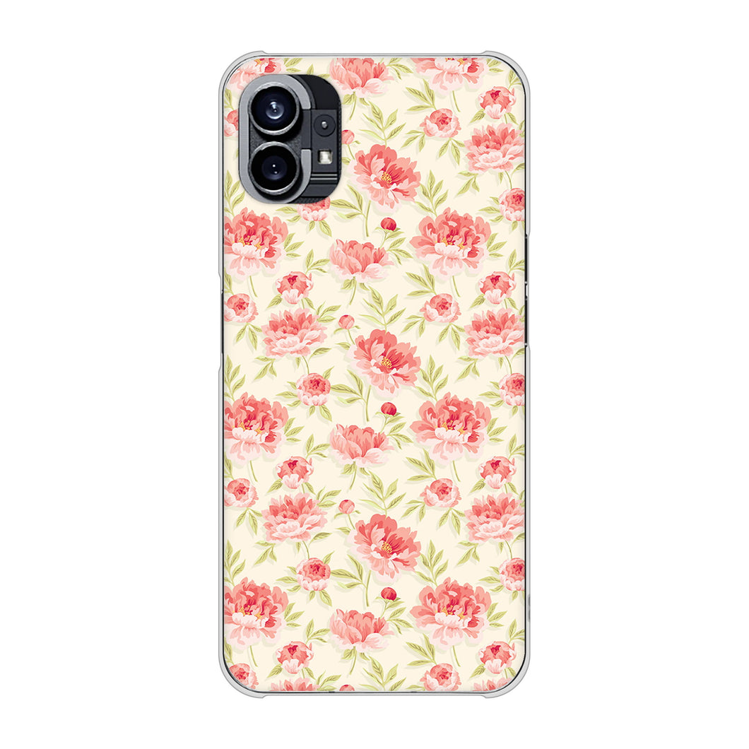 Nothing Phone(1) 高画質仕上げ 背面印刷 ハードケース【593 北欧の小花Ｓ】