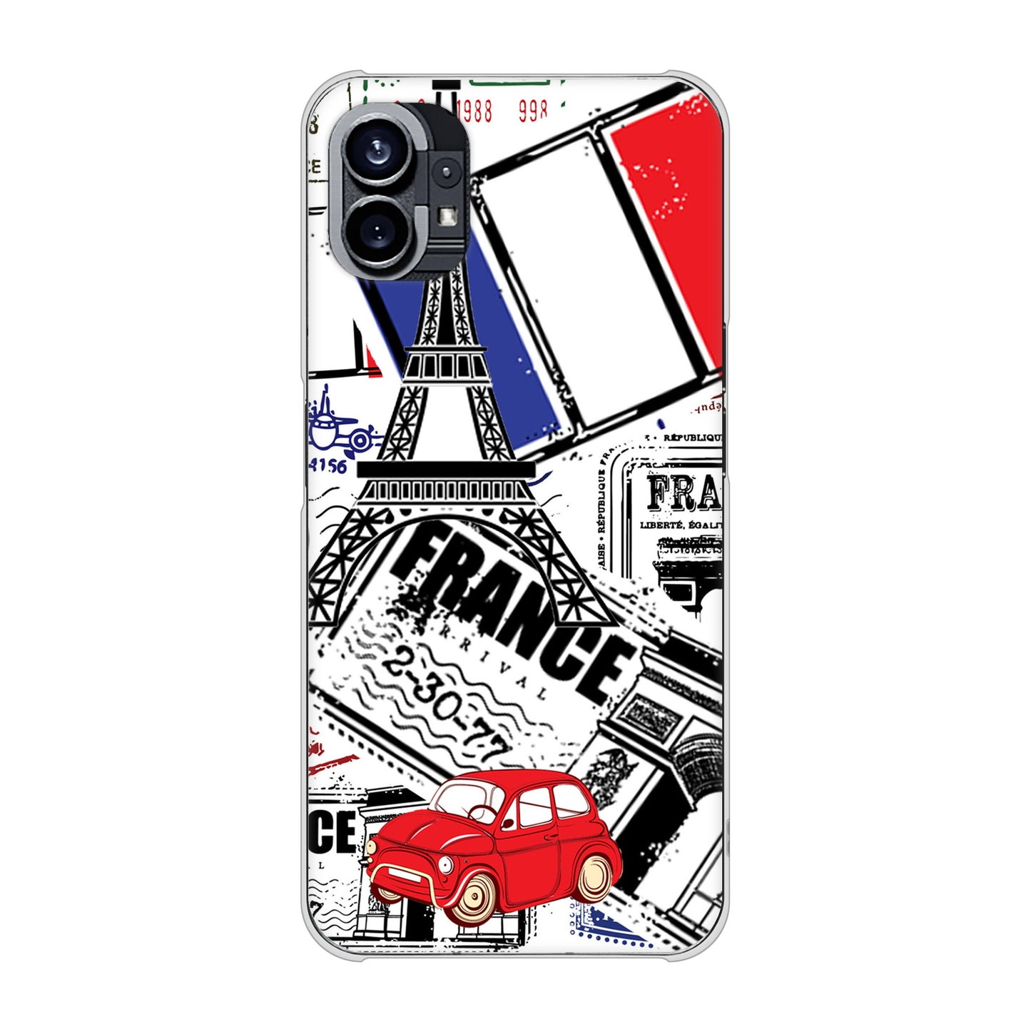 Nothing Phone(1) 高画質仕上げ 背面印刷 ハードケース【599 フランスの街角】