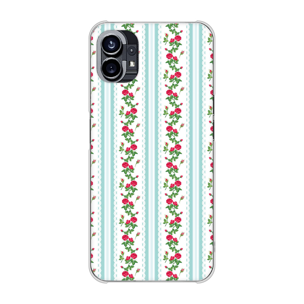 Nothing Phone(1) 高画質仕上げ 背面印刷 ハードケース【744 イングリッシュガーデン（ブルー）】