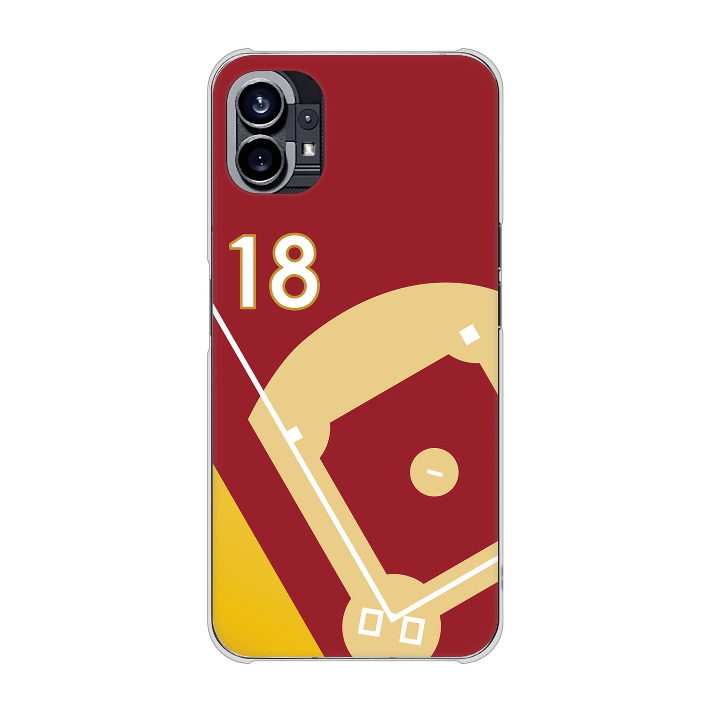 Nothing Phone(1) 高画質仕上げ 背面印刷 ハードケース【IB924 baseball_グラウンド】